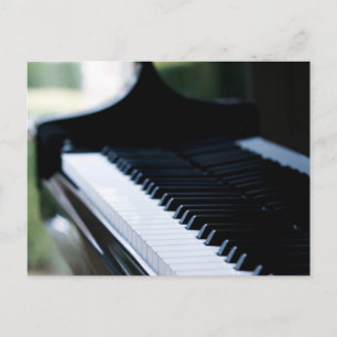 Schattige piano kunst briefkaart