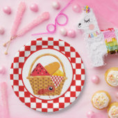 schattige picknick papieren bordje (Feest)