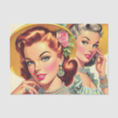  Schattige Pin-up Meisjes Tissuepapier (Voorkant)