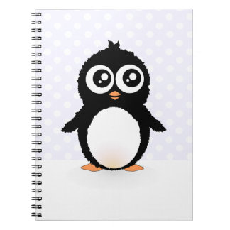 Schattige pinguïn cartoon notitieboek
