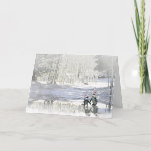 Schattige pinguïn fijne feestdagen! feestdagen kaart