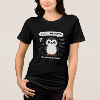 Schattige Pinguïn "Ik Heb De Rekening Gemaakt Het Tri-Blend Shirt