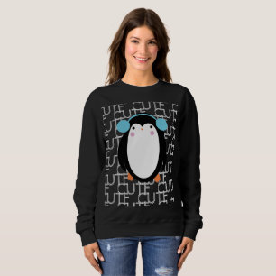 Schattige Pinguïn Kerst Sneeuwvlok Winter Trui