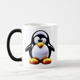 Schattige Pinguïn Magische Mok