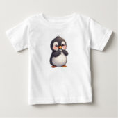 Schattige Pinguïn met Vis (Voorkant)