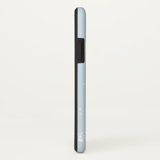 Schattige Pinguïn Naam Blauw Wit Wintersneeuw Case-Mate iPhone Case (Achterkant/rechts)