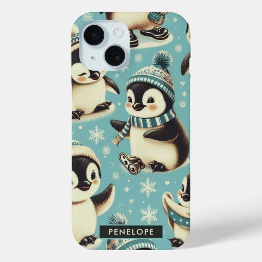  Schattige pinguïn patroon Case-Mate iPhone Case (Achterkant)