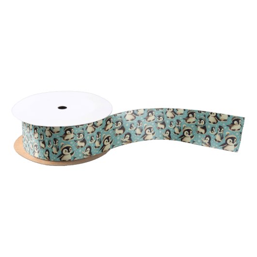 Schattige pinguïn patroon Lint (Spoel)