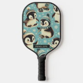 Schattige pinguïn patroon Pickleball Paddle (Voorkant)