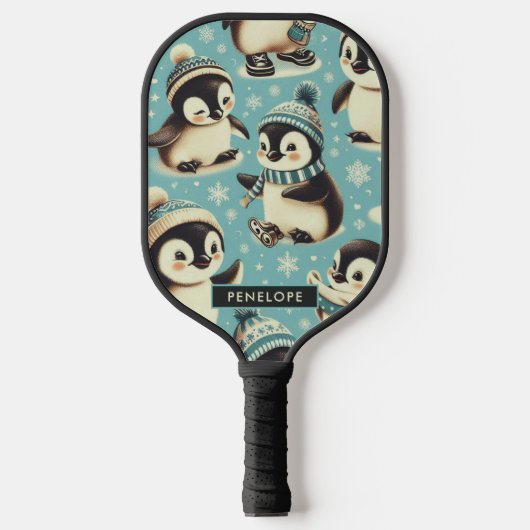  Schattige pinguïn patroon Pickleball Paddle (Voorkant)