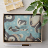 Schattige pinguïn patroon Tissuepapier (Geschenk)