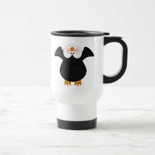 schattige pinguïn reisbeker