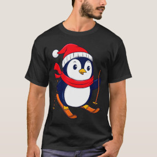 Schattige pinguïn skiën - pinguïn liefhebber vogel t-shirt