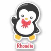 Schattige pinguïn sticker (Voorkant)