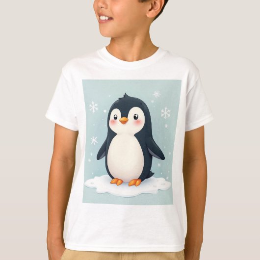schattige pinguïn t-shirt (Voorkant)