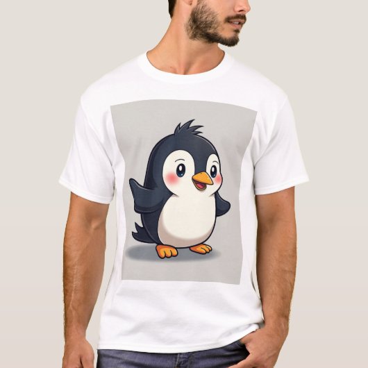 schattige pinguïn t-shirt (Voorkant)