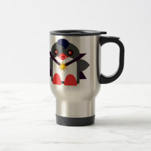 Schattige Pinguïn Vampier Reisbeker