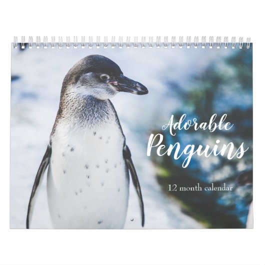 Schattige pinguïns 2025 kalender (Hoes)