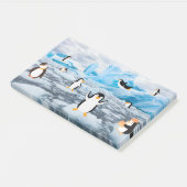 schattige pinguïns op Antarctica-ijs Post-it® Notes (Schuin)