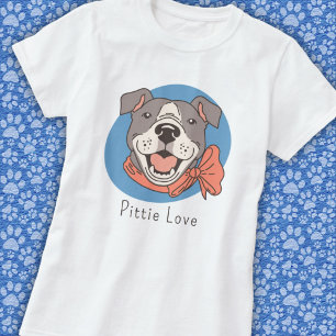 Schattige Pit Bull T-shirt