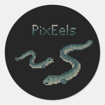 Schattige "PixEels" Gepixelde Paling Grafiek