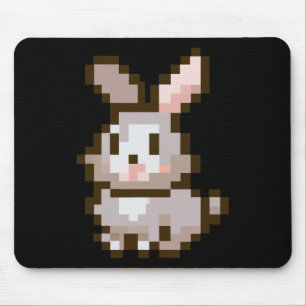 Schattige Pixelated Pasen Video Game Paashaas Gami Muismat