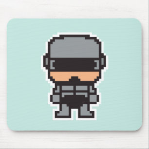 Schattige pixeled robotCop  Muismat