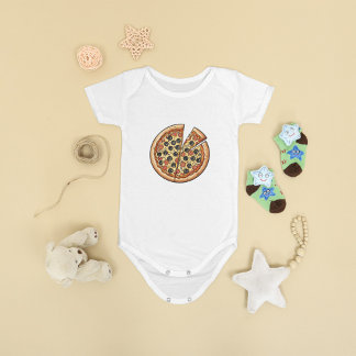 Schattige Pizza Liefhebber Baby Body Romper