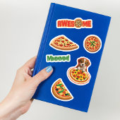 Schattige Pizza Lovers Stickers - Personaliseer he