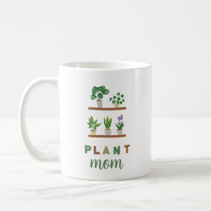 Schattige Plant Moeder Tropisch groen Dame Koffiemok