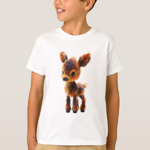 Schattige Pluizige Gesprokkeld Bosjong Kind T-shirt