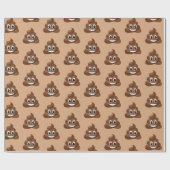 Schattige poep emoji inpakpapier (Vlak)