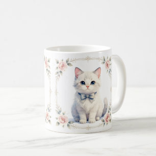 schattige poes kat koffiemok