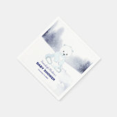 Schattige Polar Beer Baby shower Party Servet (Hoek)