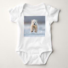 Schattige Polar Beer Cub Baby Bodysuit