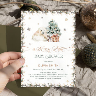 Schattige Polar Beer Een vrolijk klein Baby shower Kaart