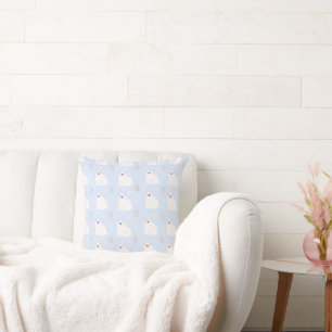Schattige Polar Beer Pattern Kinderkamer Decor Kussen