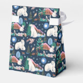 Schattige Polar Beer Winter Baby shower Bedankdoosjes (Achterkant)