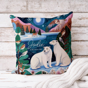Schattige Polar Beer Winter Baby shower Kussen
