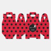 Schattige Polka dot Ladybug Daisy Flower Verjaarda Bedankdoosjes (Ongevouwen)