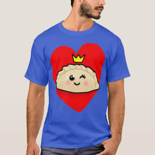 Schattige Polska Pierogi Princess Love Heart Gift T-shirt