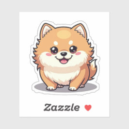 Schattige Pommerse, Kawaii schattigheid, klein Sticker