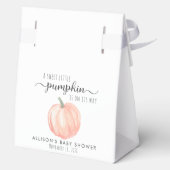 Schattige pompoen Baby shower dank u Bedankdoosjes (Achterkant)