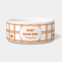 Schattige Pompoen Gingham Baby Goed Meisje Huisdie