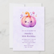 Schattige Pompoen in Pastel Halloween Afbeelding V