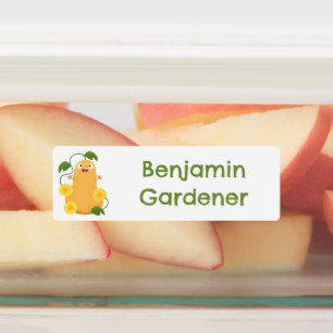 Schattige pompoen pompoen tekening gepersonaliseer labels