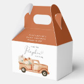 Schattige pompoen truck Baby shower dank u Bedankdoosjes (Achterkant)