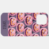 Schattige pompoenpatroon Halloween gepersonaliseer Case-Mate iPhone Case (Achterkant (horizontaal))