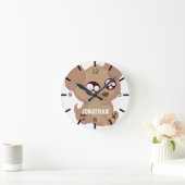 Schattige pop ronde klok (Huis)