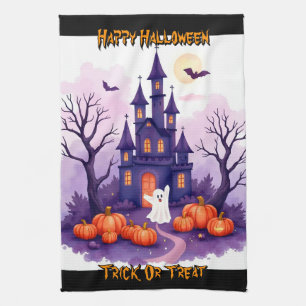 Schattige Populaire Halloween Griezeld Collectie Theedoek